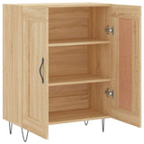Sideboard Sonoma oak 69.5 x 34 x 90 cm Engineered Wood and Iron 830191
