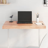Table Top Light Brown 80x40x cm Treated Solid Wood Live Edge 363940