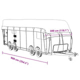 Caravan Roof Cover Grey 900x300 cm Non-woven Fabric 4015874