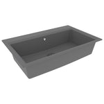 ZNTS Kitchen Sink Grey 790x500x193 mm Granite 147054