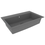 ZNTS Kitchen Sink Grey 790x500x193 mm Granite 147054