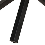 321681 Dining Table Round 100x100x75 cm Rough Mango Wood