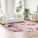 Shaggy Rug High Pile NAVARRA Dusty Pink 240x240 cm Polyester 4102929