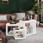 Nesting Tables 3 pcs White Engineered Wood 808576