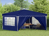 Pop-up Party Tent 288 x 288 x 245 cm Blue Oxford Fabric 42019769
