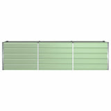 Planter Pastel Green 290 x 90 x 77 cm Galvanised Steel 42018259