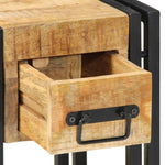 ZNTS Nightstands 2 pcs 40x40x40 cm Solid Mango Wood 4016707