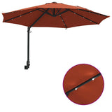 Garden Parasol Manual Terracotta 248 x 248 x 148 cm 42003248