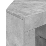 Corner LED TV Cabinet Concrete Grey 100 x 40 x 50 cm 889798