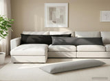Cushion with Pillow HEERLEN 2 pcs Grey Polyester 926242