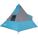 Camping Tent Tipi 7-Person Blue Waterproof 94428