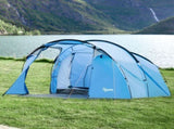 2 Room Tent with Vestibule, Weather-Resistant Camping Tent with Air Vents for Fishing Hiking, Sky T3398P348712
