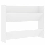806742 Wall Shoe Cabinet 2 pcs White 80x18x60 cm Engineered Wood