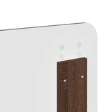 Bed Frame with Headboard Brown Oak 140 x 200 cm Solid Pine Wood 3412485