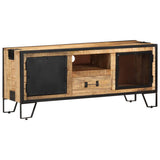 TV Cabinet 110x31x46 cm Rough Mango Wood 328284