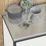 Kitchen Storage HATTEM White 90 x 50 x 92 cm Steel 874983