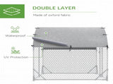 Walk In Chicken Run Galvanised Chicken Coop Hen Poultry House Cage Pet Playpen Garden with T3398P350078