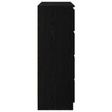Sideboard Black Oak 100x35x99 cm Engineered Wood 3328490