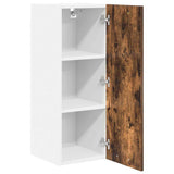 Hanging Cabinet Riga 2 pcs Smoked Oak and White 30 x 31 x 80 cm 884251