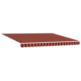 ZNTS Retractable Awning Orange and Brown 400 x 350 cm 3330737