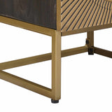 Highboard Brass 35 x 30 x 120 cm 42020073