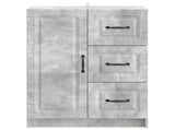 Sideboard Concrete Grey 66 x 34.5 x 87 cm Engineered Wood 895778