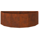 Planter Rusty 120 x 60 x 35 cm Weathering Steel 883688