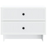 Bedside Cabinet White 62 x 34.5 x 47.5 cm Engineered Wood 893855