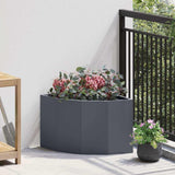 Corner Planter Anthracite 45 x 45 x 35 cm Steel 883649