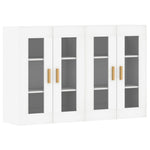 Wall Mounted Cabinets 2 pcs White Engineered Wood 3197897