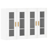 Wall Mounted Cabinets 2 pcs White Engineered Wood 3197897
