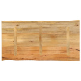 Table Top 100x60x3.8 cm Live Edge Solid Wood Mango 370742