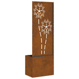 Garden Privacy Screen Rusty 50 x 32 x 150 cm Weathering steel 876440