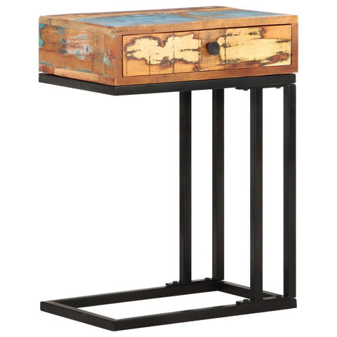 U-Shaped Side Table 45x30x61 cm Solid Reclaimed Wood 289092