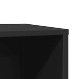 Cat Litter Box Enclosure Black 60x40x40 cm Engineered Wood 857725