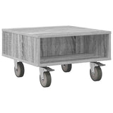 Side Table with Wheels Grey Sonoma 50.5 x 50 x 30 cm 891029
