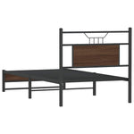 Bed Frame without Mattress Brown Oak 90x190 cm Single Engineered Wood 4107008