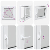 Basement Window "RISOR" 50x50 cm Tilt&Turn DIN Right White 4108339