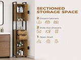 Freestanding Bathroom Cabinet, Tall Bathroom Storage Cabinet with Drawers and Shelves, Linen T3398P548721
