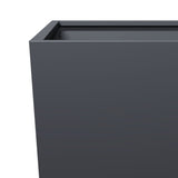 Garden Planters Anthracite 2 pcs 35x35x75 cm Steel 851085