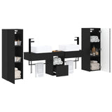 Bathroom Furniture Set 5 pcs Black 33 x 34.5 x 100 cm 3405974