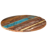 286040 Round Table Top 80 cm 25-27 mm Solid Reclaimed Wood