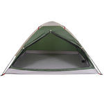 ZNTS Camping Tent Dome 4-Person Green Waterproof 94762