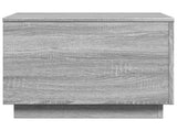Coffee Table with LED Lights Grey Sonoma 50x50x40 cm 839873