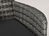 3 Pieces Rattan Bistro Set, Wicker Garden Furniture Set with 2-Tier Coffee Table and Chairs, T3398P313651