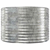 Garden Raised Bed Galvanised Steel 100x100x68 cm Silver 319057