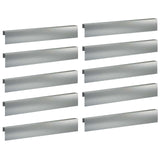 Garden Cover Profile 10 pcs 100 x 6 x 15 cm Galvanised Steel 8012959