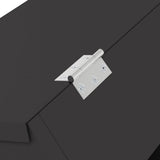 Rabbit Feeder Black 33.5 x 25.5 x 45.5 cm Cold-Rolled Steel 874591