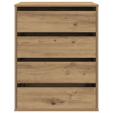 Corner Chest of Drawers Artisian Oak 60x41x76 cm Engineered Wood 852878