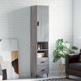 Highboard Grey Sonoma 34.5x34x180 cm Engineered Wood 3198935